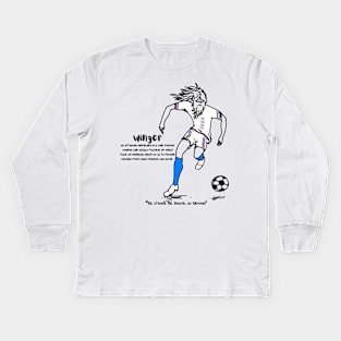 UCM Winger front and back Kids Long Sleeve T-Shirt